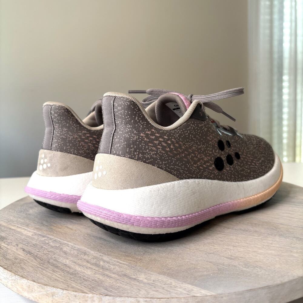Craft Pacer Running Shoes Women’s 9.5 Gray Pink Performance Trainers Lightweight - Picture 6 of 9